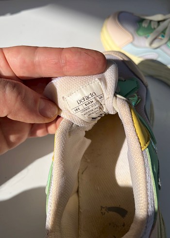 Bağcıklı Pastel Renkli Kız Çocuk Spor Ayakkabı - Görsel 4