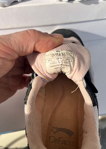 Kız Çocuk Siyah Pembe Beyaz Spor Ayakkabı Defacto - Görsel 5