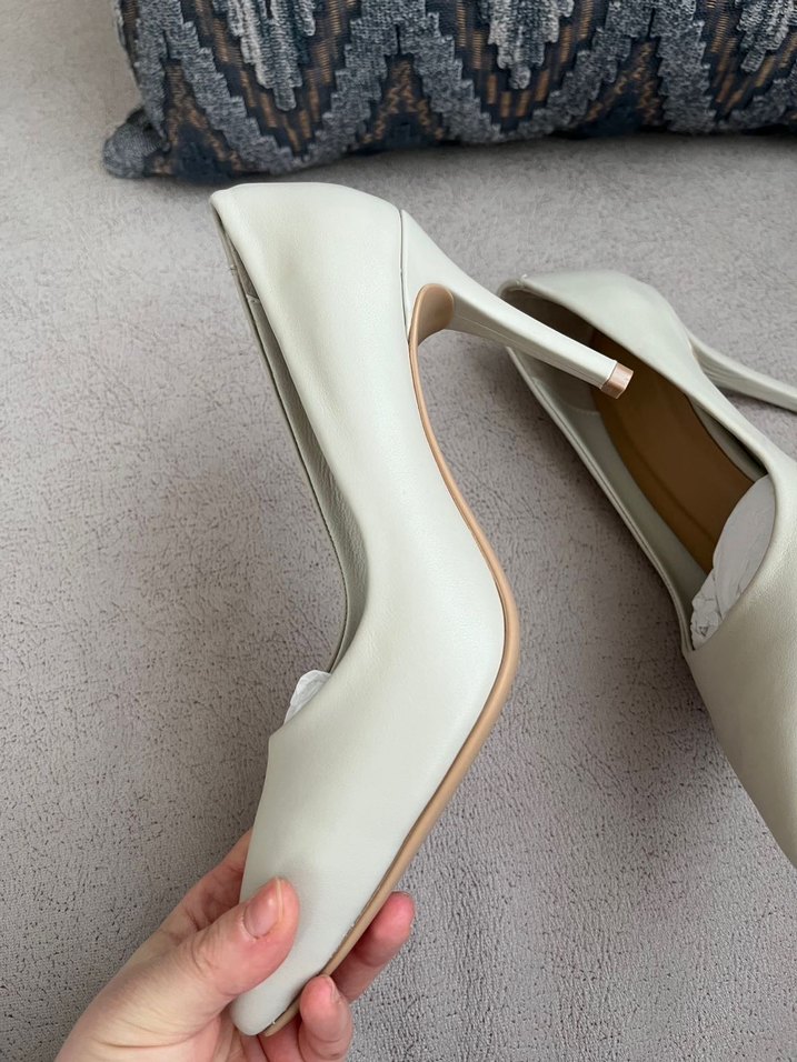 Bej Stiletto Topuklu Kadın Ayakkabı - Görsel 3