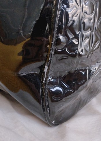 Siyah Parlak Kadın Omuz Çantası - Görsel 4