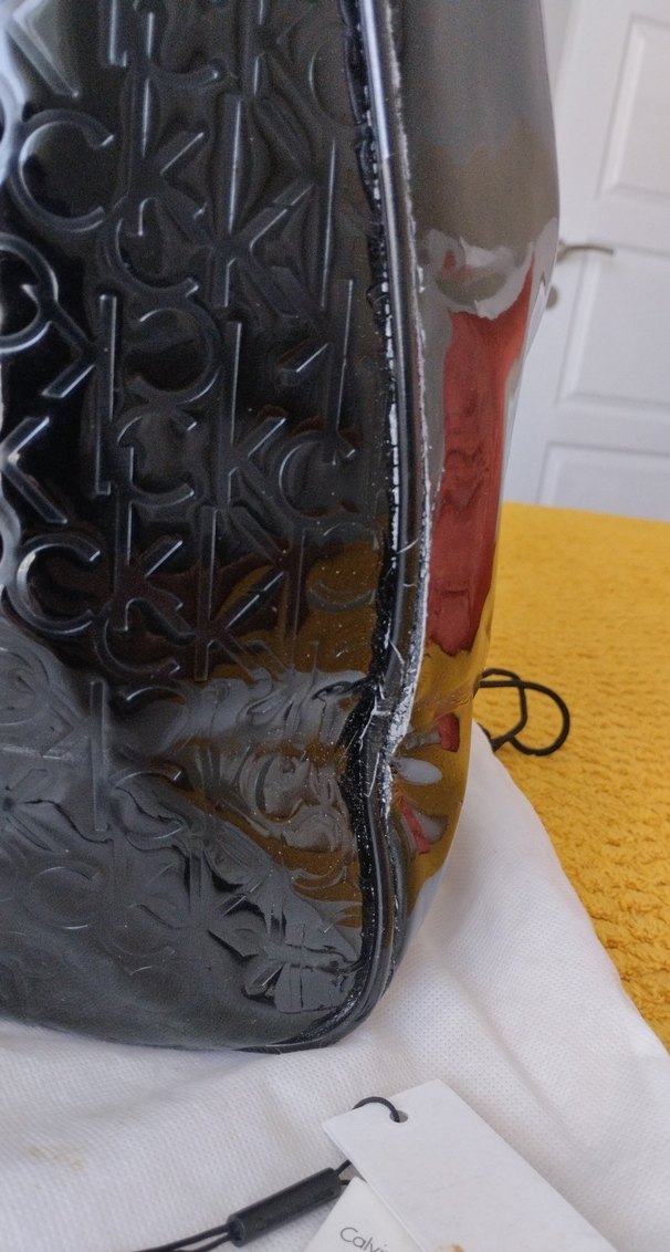 Siyah Parlak Kadın Omuz Çantası - Görsel 3