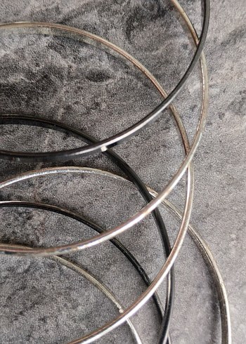 Gri Tokalı Kadın Bileklik Seti - Görsel 3