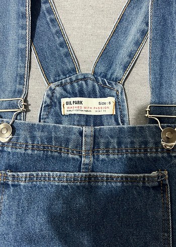 Askılı Kot Salopet Elbise Günlük & Rahat Kullanım - Görsel 4