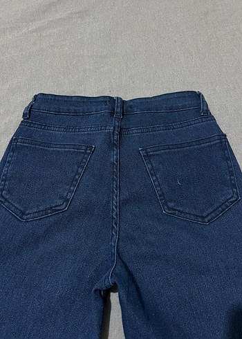 Lacivert Yüksek Bel Likralı Skinny Jean Pantolon - Görsel 3