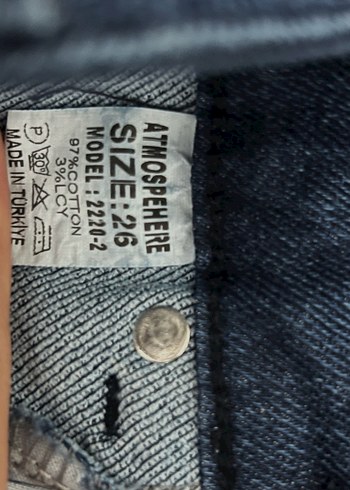 Lacivert Yüksek Bel Likralı Skinny Jean Pantolon - Görsel 5