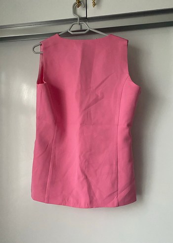 Pembe Kolsuz Mini Kadın şortlu takım - Görsel 3