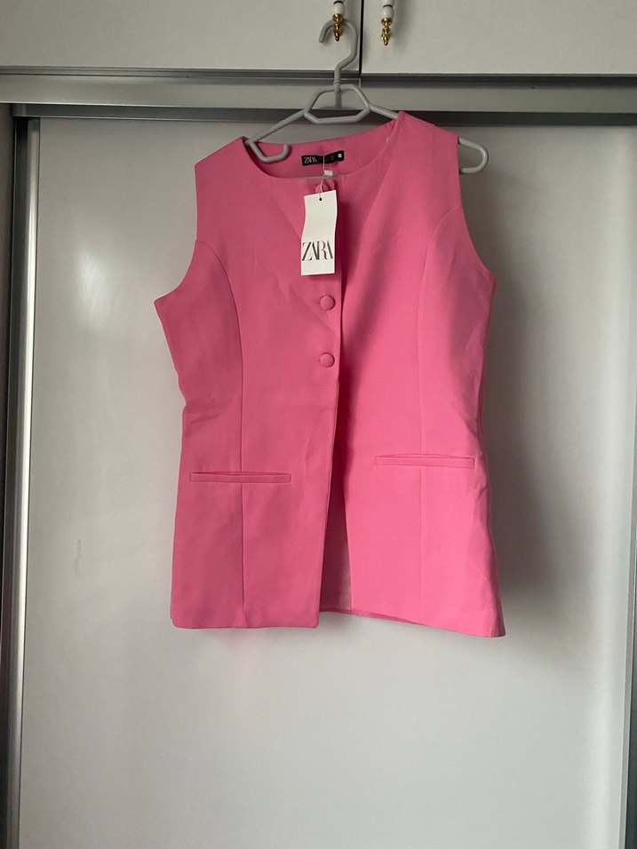 Pembe Kolsuz Mini Kadın şortlu takım - Görsel 2