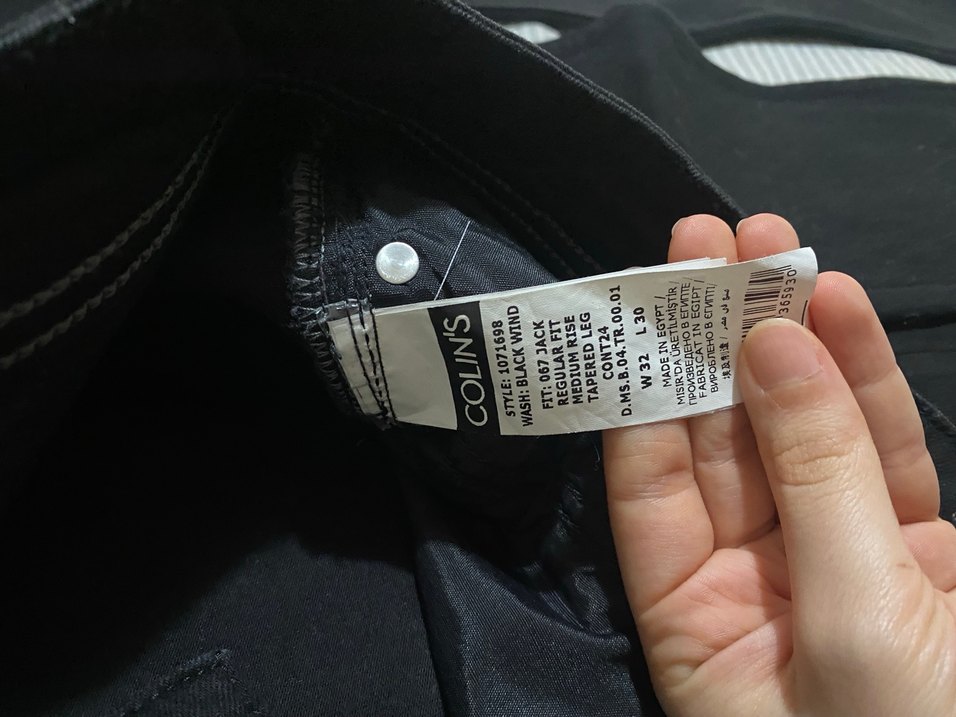 Siyah Kemerli Erkek Regular Fit Pantolon - Görsel 3