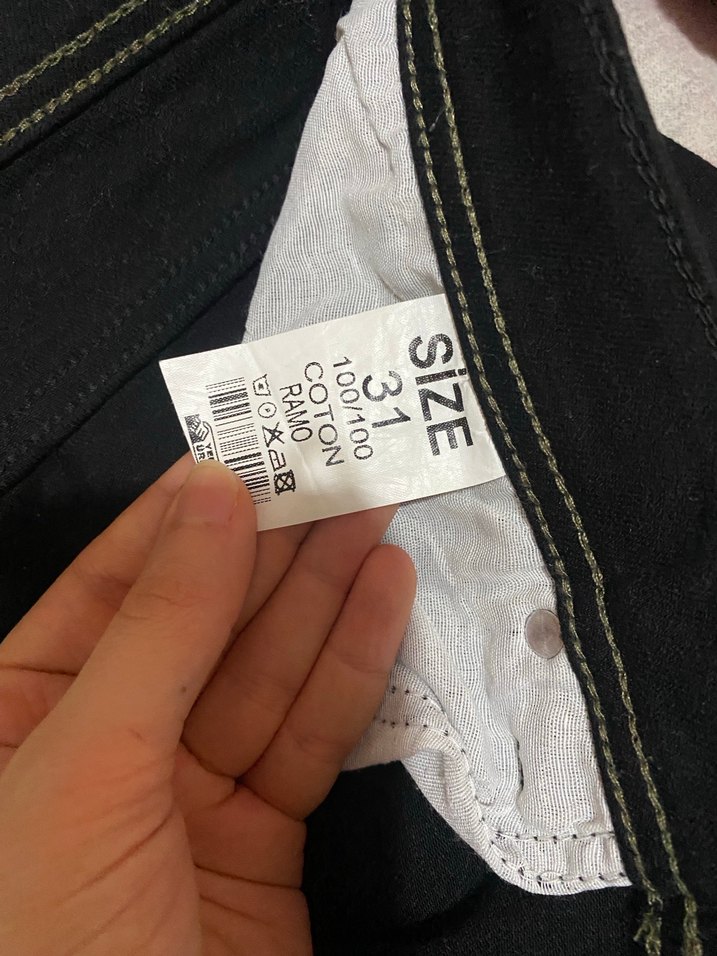 Siyah erkek zara  Pantolon - Görsel 2