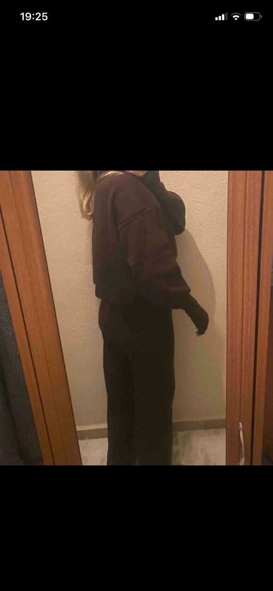 Kahverengi Yüksek Yakalı Kadın Eşofman Takımı - Görsel 2