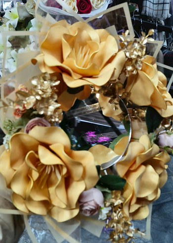 Sarı Fırfırlı Bohem Gelin Buketi - Görsel 3