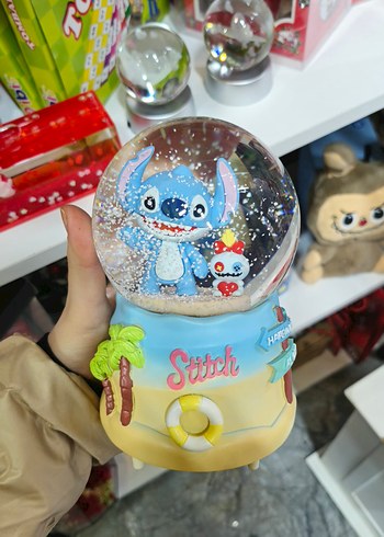 Renkli Stitch Kar Küresi Figür - Görsel 2