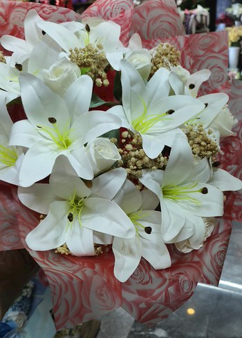 Sarı Renkli Bohem Fırfırlı Gelin Buketi - Görsel 3