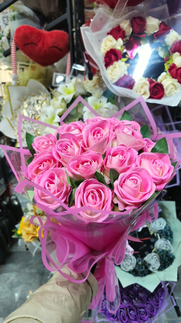 Canlı Pembe Gül Buketi - Görsel 3