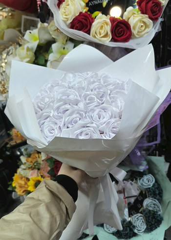 Beyaz Fırfırlı Gelin Buketi - Görsel 2