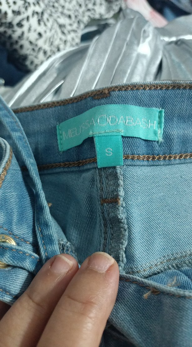 Düğmeli Açık Mavi Mini Denim Şort - Görsel 2