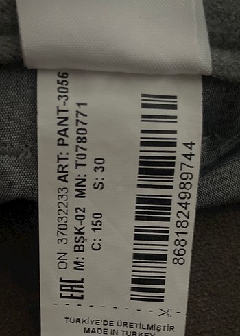 Gri Regular Fit Kemerli Erkek Pantolon - Görsel 8