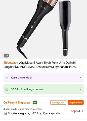 ShiboWavy Wag 4 Ayarlı Siyah Saç Dalgalandırıcı - Görsel 3