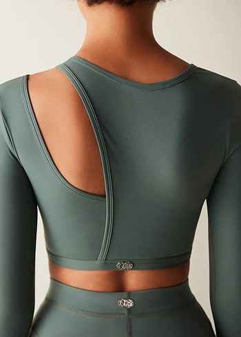 Kadın Uzun Kollu Mini Spor Üstü - Görsel 3