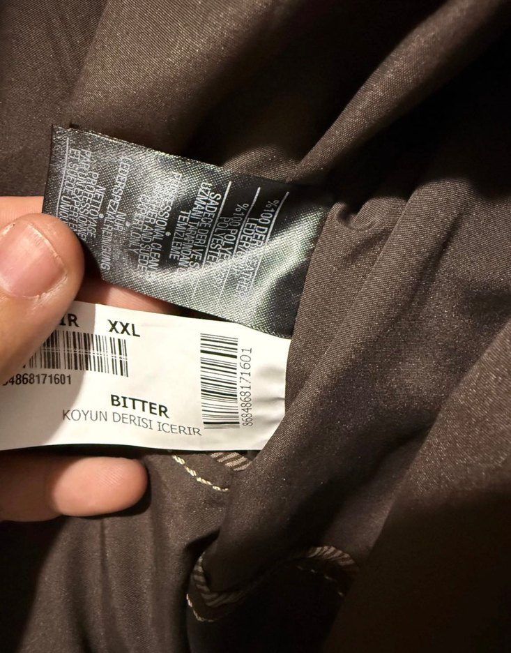 Kahverengi Kadın Deri Biker Ceket - Görsel 3