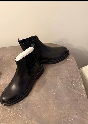 Siyah Rugan Stiletto Topuklu Kadın Bot - Görsel 3