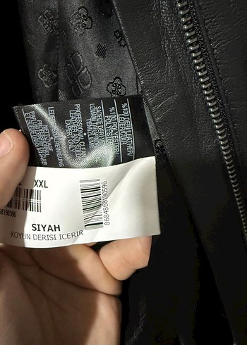 Siyah Deri Biker Ceket - Görsel 3