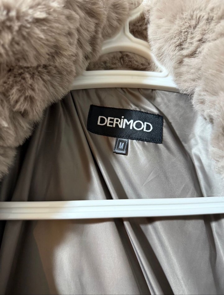 Kürklü Bej Kadın Kışlık Ceket - Görsel 2