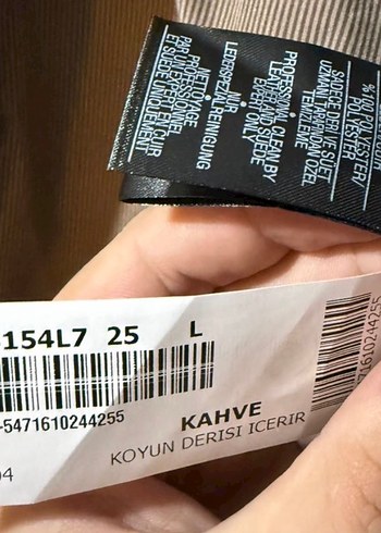 Kahverengi Deri Kadın Ceket - Düğmeli, Normal Boy - Görsel 5