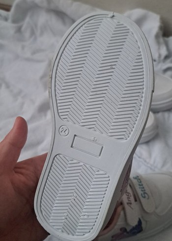 Kız Çocuk Renkli Baskılı Cırt Cırtlı Spor Ayakkabı - Görsel 2