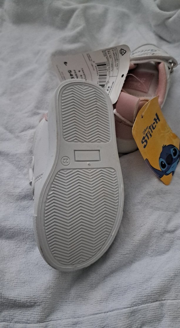 Kız Çocuk Beyaz Pastel Baskılı Spor Ayakkabı - Görsel 3