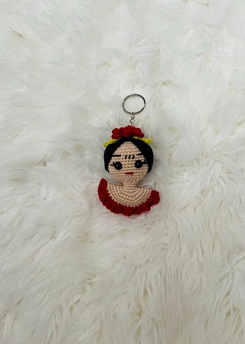 Renkli Püsküllü Bohem Kadın Anahtarlık - Görsel 4