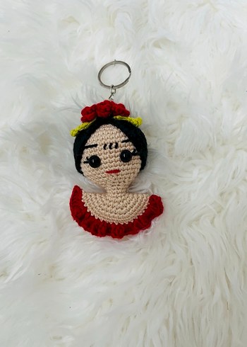 Renkli Püsküllü Bohem Kadın Anahtarlık - Görsel 3