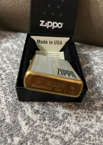 Zippo Altın Renk Vintage - Görsel 3