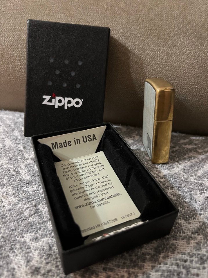 Zippo Altın Renk Vintage - Görsel 2