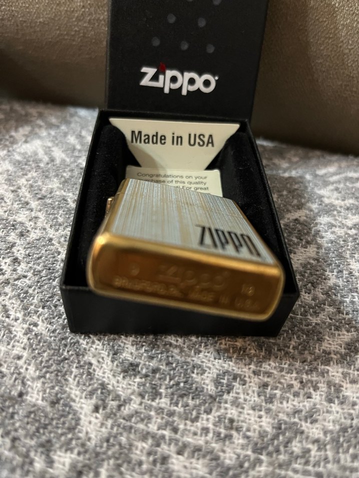 Zippo Altın Renk Vintage - Görsel 3