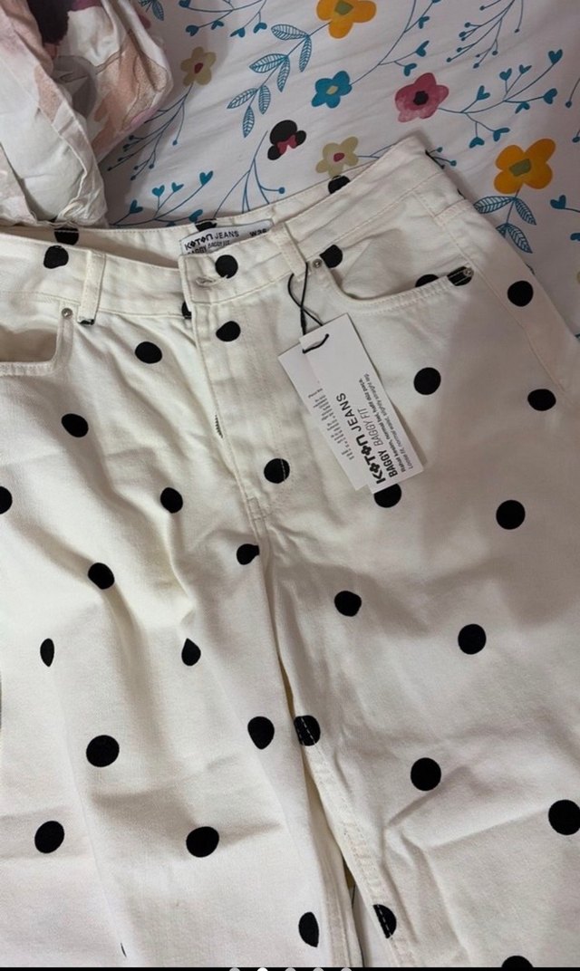 Siyah Puantiyeli baggy Pantolon — görsel 2/3