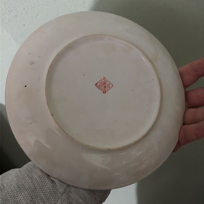 Çiçek Desenli Renkli Tabak - Görsel 2