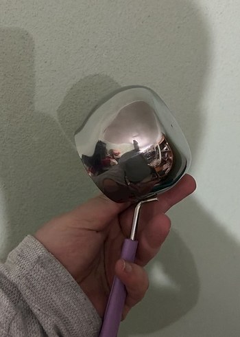 Mor Saplı Paslanmaz Çelik Kepçe - Görsel 2