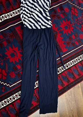 Kadın Lacivert Uzun Salaş Tulum - Görsel 3