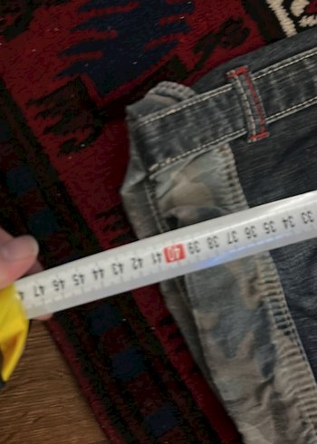 Gri Bağlama Desenli Kadın Kot Şort - Görsel 5