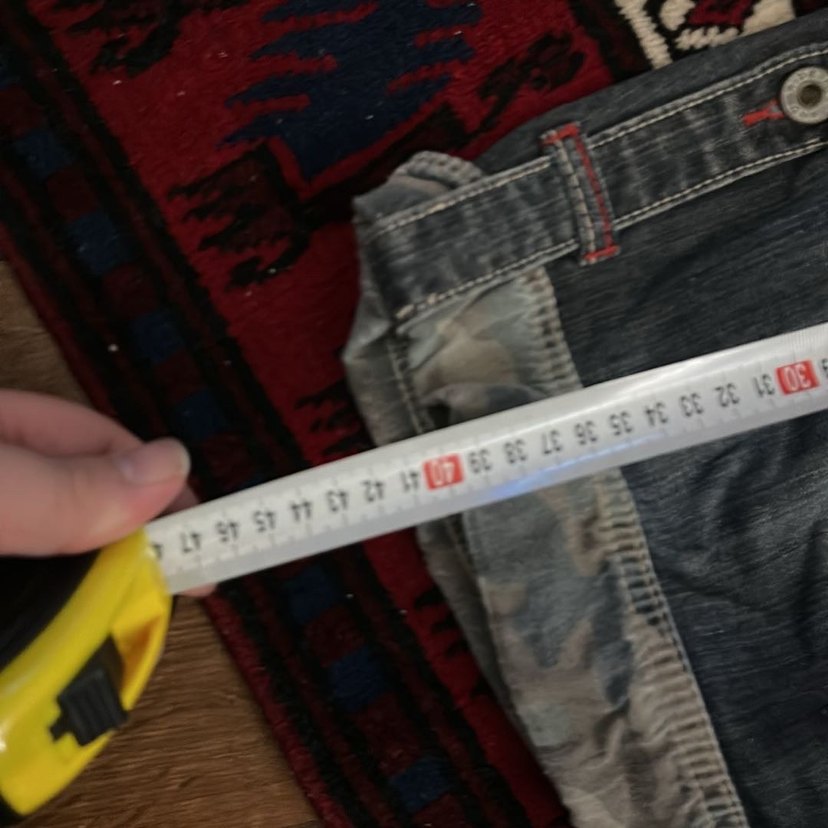 Gri Bağlama Desenli Kadın Kot Şort - Görsel 5