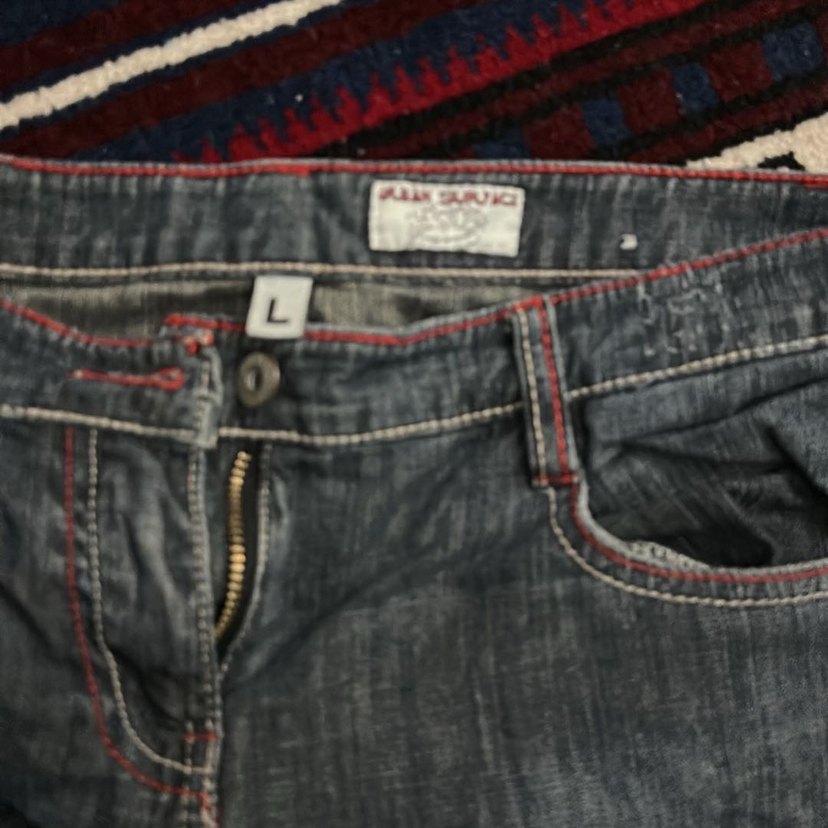 Gri Bağlama Desenli Kadın Kot Şort - Görsel 4