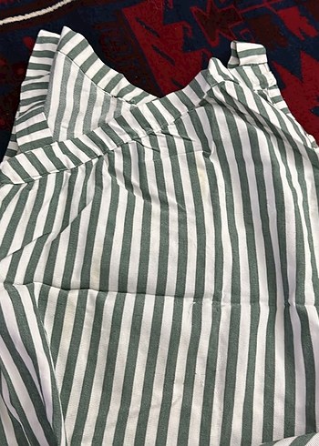 Çizgili Çok Renkli Mutfak Önlüğü - Görsel 2