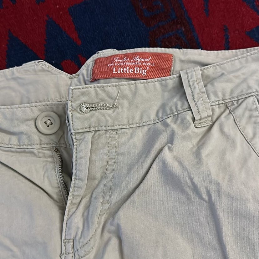 Erkek Çocuk Beyaz Pamuklu Kargo Şort - Görsel 2