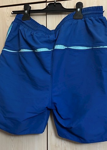 Erkek Mavi Mini Şort Fermuarlı Cepli - Görsel 3