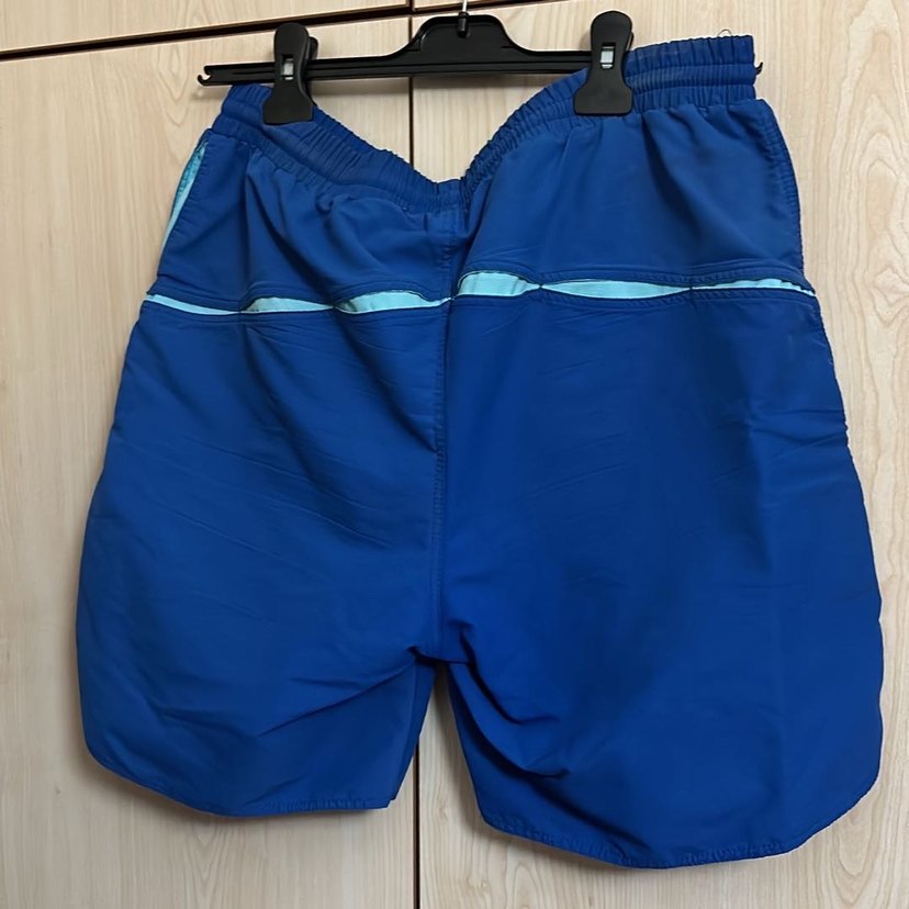 Erkek Mavi Mini Şort Fermuarlı Cepli - Görsel 3