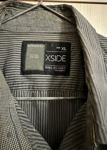 Düğmeli Gri Denim Erkek Gömlek - Görsel 3