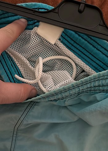 Erkek Mavi Mini Şort Yüzücü - Görsel 2