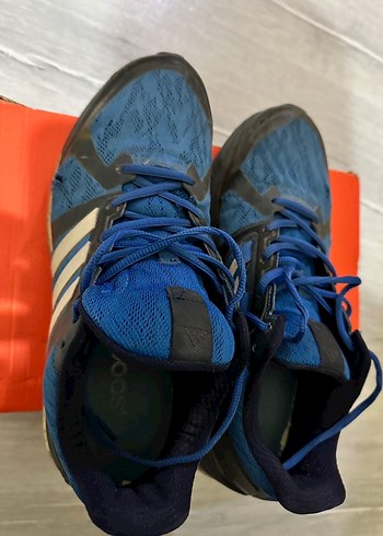 Erkek Lacivert Spor Koşu Ayakkabısı Velcro - Görsel 3