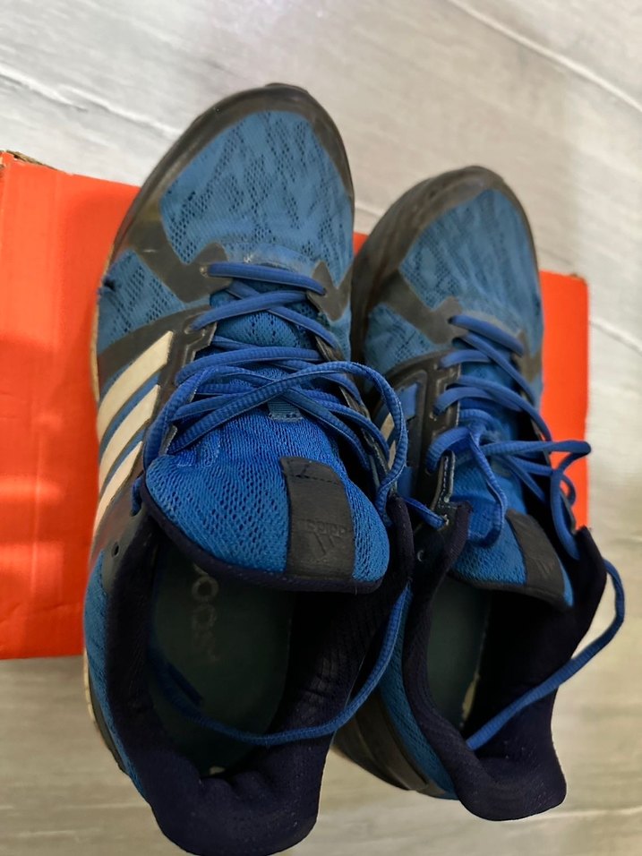 Erkek Lacivert Spor Koşu Ayakkabısı Velcro - Görsel 3